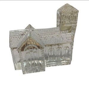 Waterford Lismore Village Church Crystal Decor